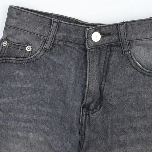 Miss Pineapple Womens Grey Cotton Blend Cut-Off Shorts Size W26 - Picture 7 of 12