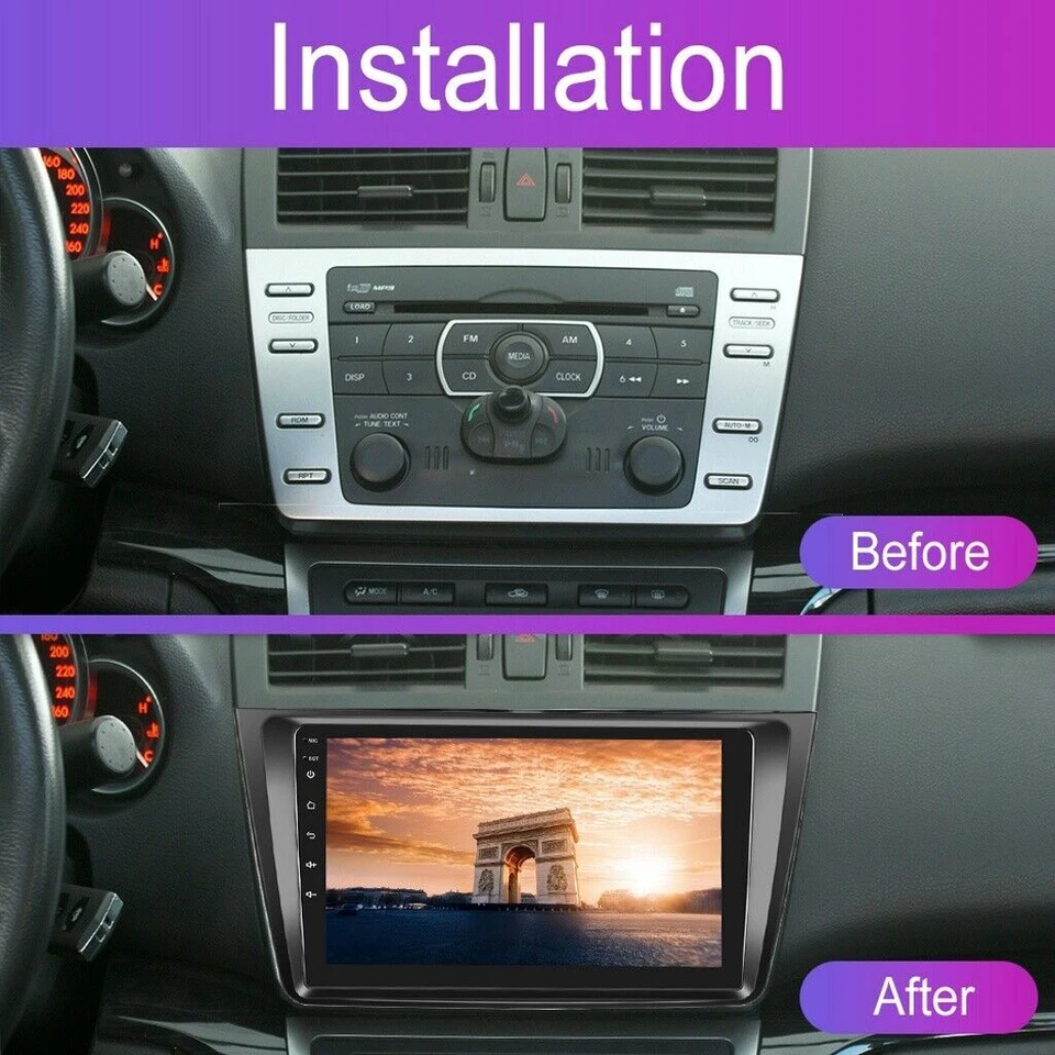 Android 11 2Din For 2007-2012 Mazda 6 Car Stereo GPS Radio FM WIFI Bluetooth MP5 - Image 2 of 4