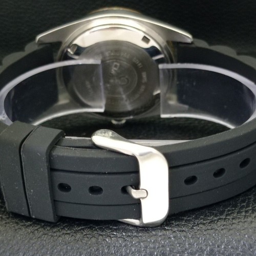 AUTOMATIC OMAX SWISS MENS DAY&DATE BLACK COLOR DIAL WATCH a433051-a - Picture 2 of 10
