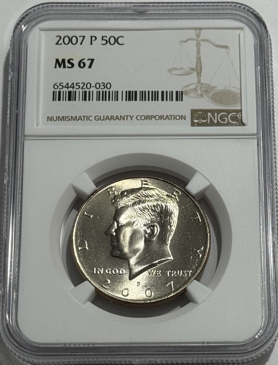 1967年 ケネディ半ドル 18枚 2007 P NGC MS67 Mint State Clad