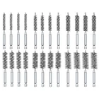 24 PCS Stainless Steel Bore Brush Wire Brush 1/4" Shank for Power Drill Cleaning