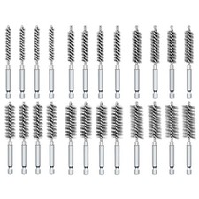 24 PCS Stainless Steel Bore Brush Wire Brush 1/4" Shank for Power Drill Cleaning