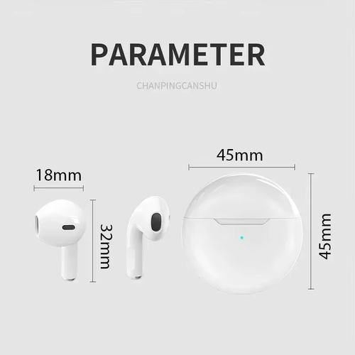 Air Pro 6 TWS Wireless Earbuds Bluetooth Noise-Cancelling In-Ear Headphone + Mic - Picture 2 of 17