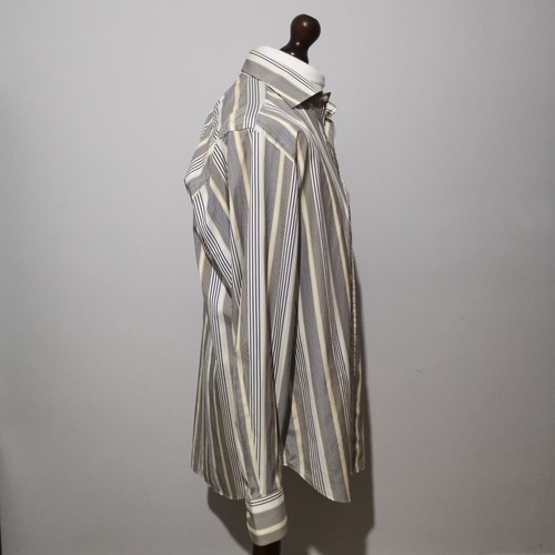 ETRO Shirt Mens Size 42 Long Sleeve Blue White Button Up Striped EU 48 £315+ RRP - Picture 5 of 10