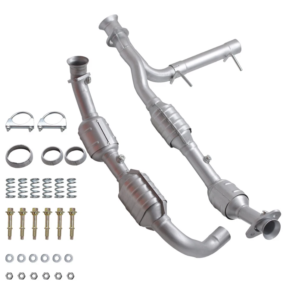 Juego convertidor catalítico para Ford Expedition 2003 2004 5,4 L lado derecho y derecho Foto 2 de 4