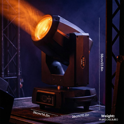 380W 48Prism LED Moving Head Light RGBW Gobo Beam Stage Lighting DJ Disco DMX