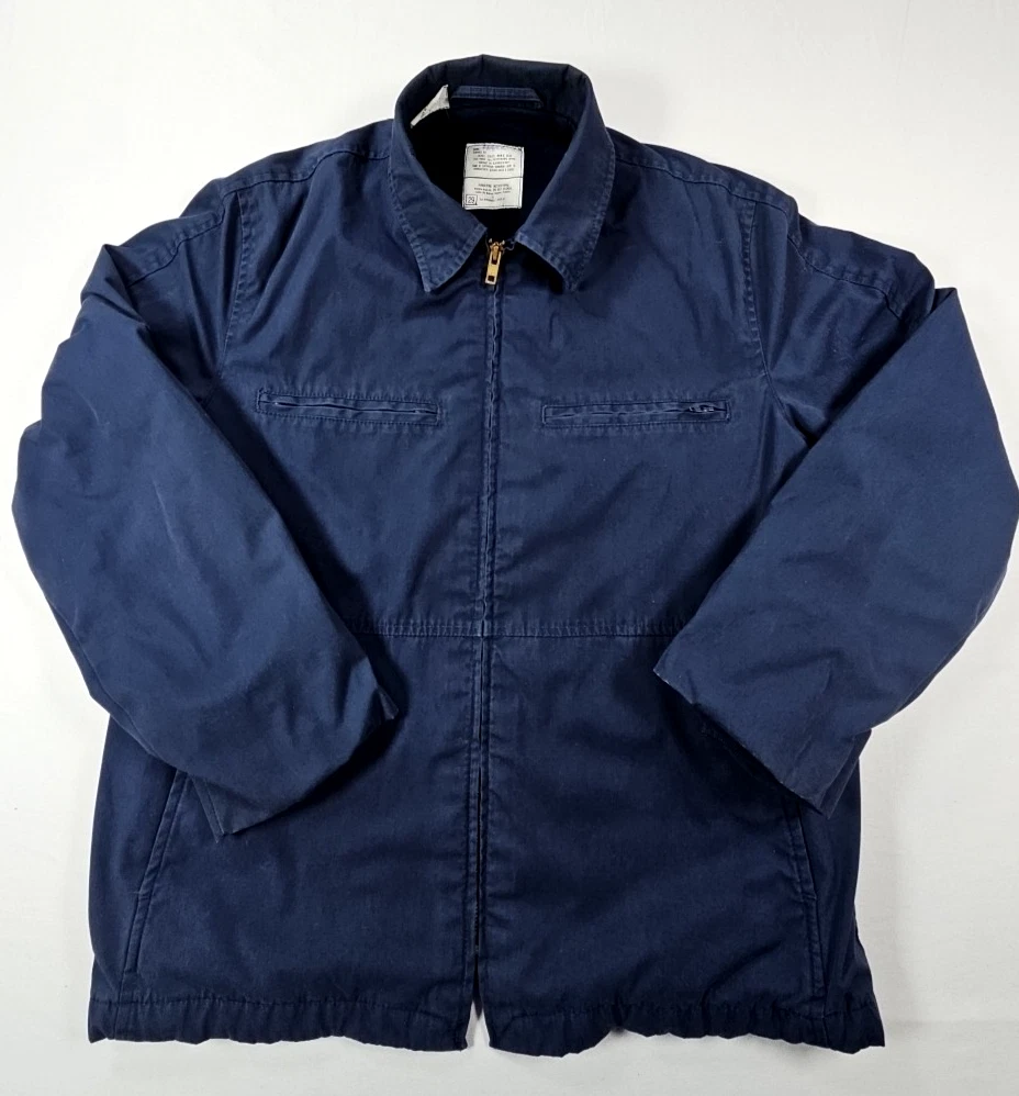 Navy Utility Jacket In Vintage Outerwear Coats & Jackets For Men