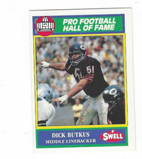 1990 SWELL PRO FOOTBALL HALL OF FAME DICK BUTKUS #148