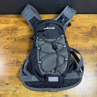 Vibrelli Hydration Pack 2L Bladder Black Ripstop Nylon Backpack Unisex OSFA