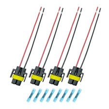 H11 H8 Wiring Harness Tinned Copper Socket Adapter for LED Bulbs