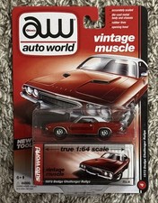AW Auto World Vintage Muscle 1973 Dodge Challenger Rallye Die Cast 1/64 Scale