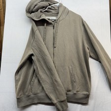 Goodfellow  Co Men  s XXL Tan Full Zip Hoodie Fleece Lined
