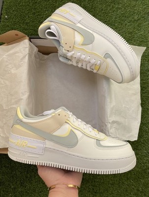 Nike Air Force 1 Shadow Light Silber Citron Tint Neu In OVP 43