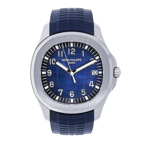 Patek Philippe Aquanaut Watch 42MM Blue Arabic Numerals Dial White Gold
