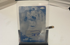 2025 Topps Chrome Rookie Autograph Cyan Printing Plate Hyeseong Kim 1/1