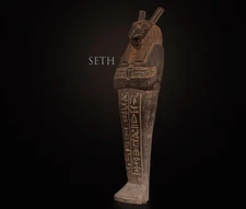Ancient Egyptian Rare Stone Statue of God Seth – Pharaonic Antiquity Artifact BC