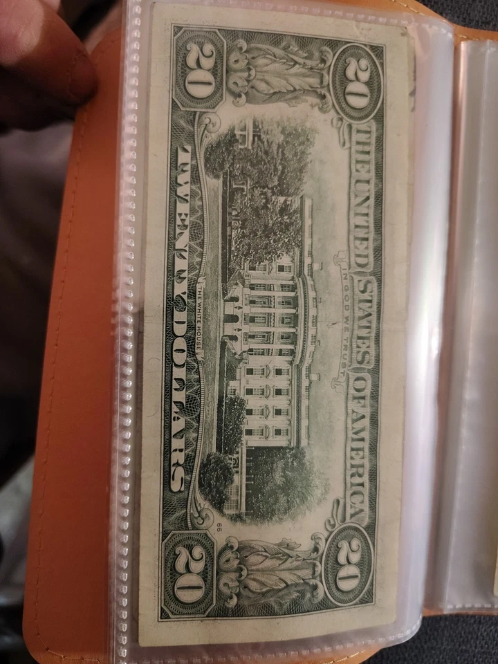 Estados Unidos 1995 20 $ serie baja #I 02284235 estado casi sin circular Foto 3 de 3