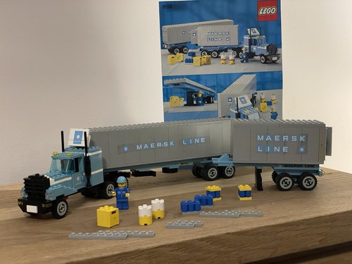 LEGO 1552-1 Maersk Truck and Trailer Unit Vintage 80s VERY RAR BOX MAERSK 1985 - Bild 1 von 24