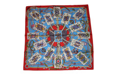 Herm s Scarf 90cm Carre Dame de Coeur Vous l Honneur Pierre Marie Vintage