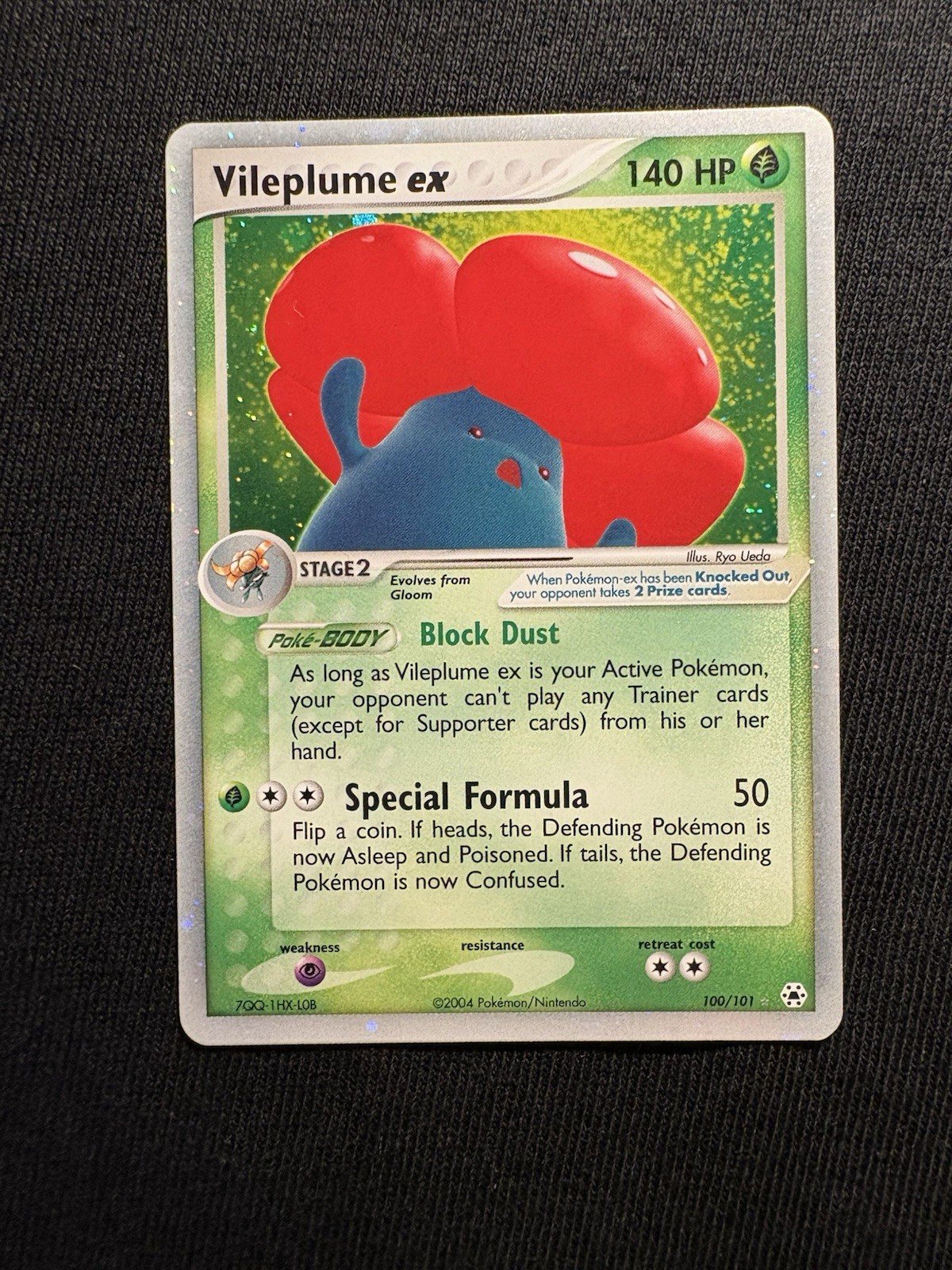 Vileplume EX Holo 100/101 NM EX Hidden Legends Pokemon