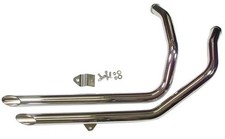 Chrome 1-3/4" Slash Cut Drag Pipes 1986-2003 Harley Evolution Sportster (20009)