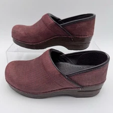 Dansko XP Maroon Red Leather Women’s Clog Size 38 (8-9 US) 106247878