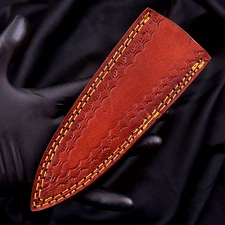6" INCHES CUSTOM HAND MADE COW LEATHER SHEATH FOR FIXED BLADE KNIFE 1446