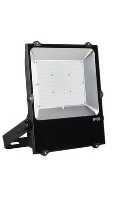 LED 100W Slim Flood Light 120-277V CCT 5000K With Bracket | FLC-100W-120V-50K