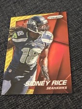 Sidney Rice 2014 Panini Prizm Prizms Panini Logo RED/YELLOW #73 Seattle Seahawks