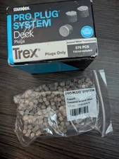 Starborn Pro Plug System Pebble Grey PVC Composite Deck Boards, Covers 100 Sq...