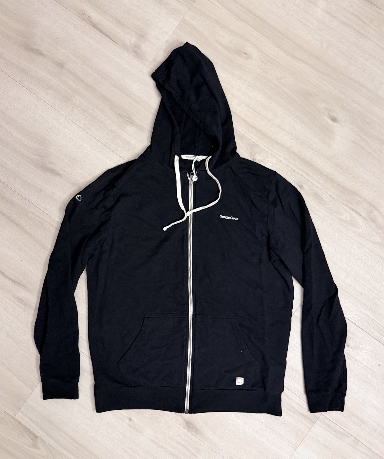 Marine Layer Google Cloud Black Full-Zip Fleece H… - image 2