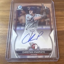 2023 Bowman Draft - Chrome Autographs Christian Knapczyk #CDA-CKN 1st Bowman