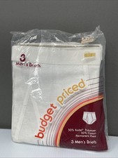 VTG K-mart 3pack Men  s Briefs - White sz L 38-40 