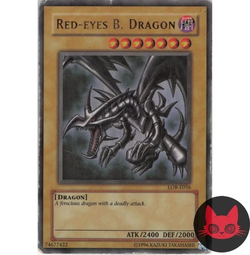 Yugioh Red-Eyes Black Dragon LOB-E056 Ultra Rare HP
