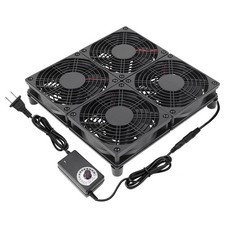 Qirssyn Router Laptop Cooling pad 4X 120mm Computer Fan with AC Plug...