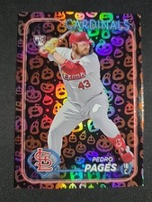 2024 Topps Update US338 Pedro Pages Cardinals RC Jack-O'-Lantern Foil SP