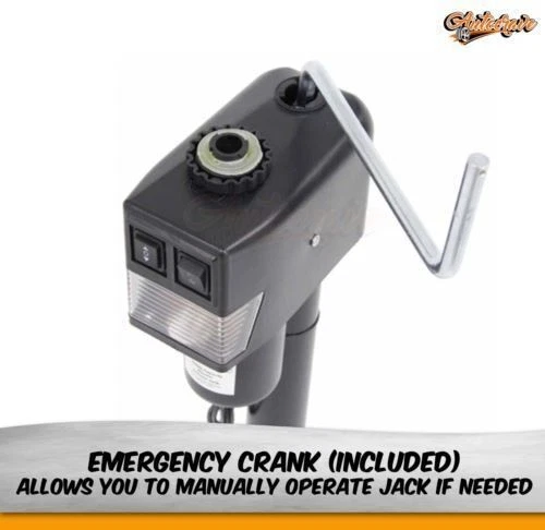 Electric Jack Stand Wheel 12V 1587kg 3500Lbs Caravan Trailer Boat Stabilizer Leg - image 2 of 4