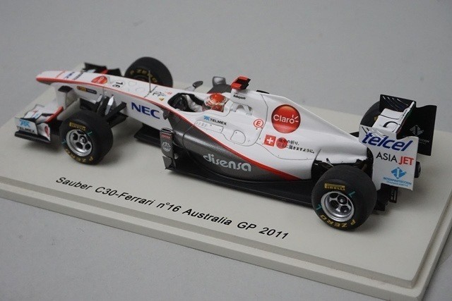 1:43 SPARK SJ003 Sauber C30 Ferrari Australian GP 2011 #16 Kamui