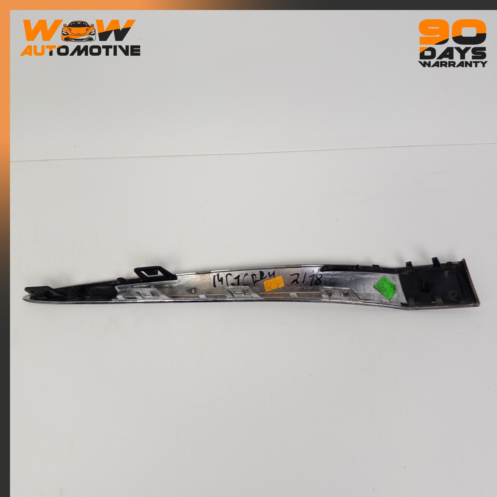 12-17 BENTLEY CONTINENTAL GT GTC REAR RIGHT LOWER BUMPER TRIM STRIP CHROME OEM