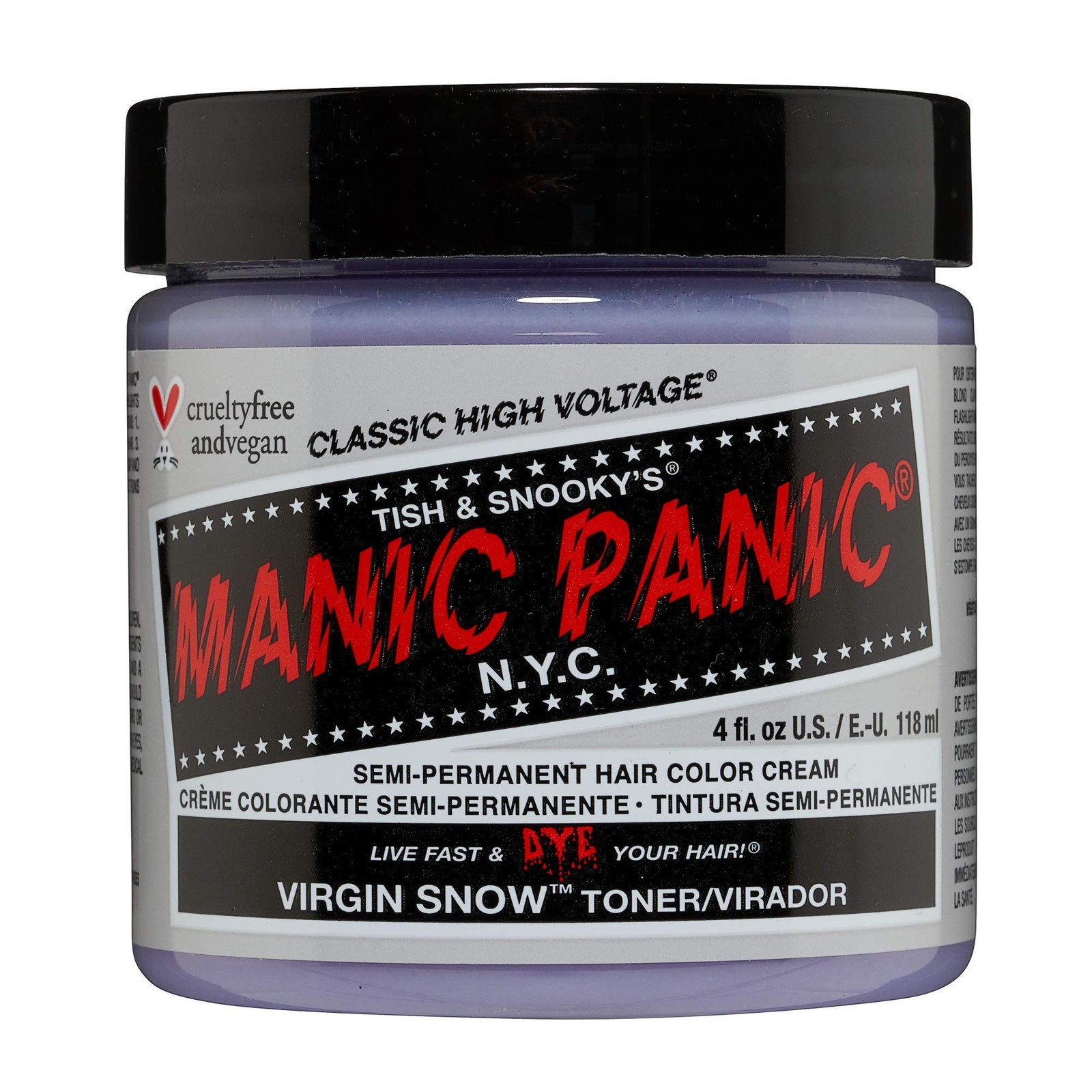 Virgin Snow Hair Toner - High Voltage - Semi Permanent Blue 