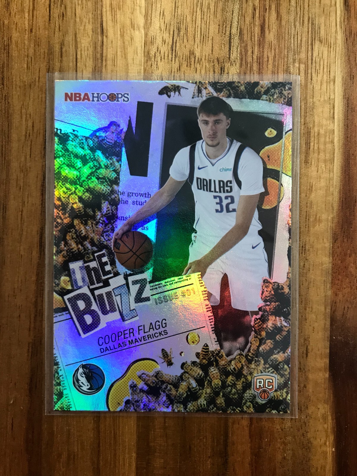 Cooper Flagg 2025-26 Topps NBA Hoops “THE BUZZ” Holo Foil Rookie RC Mavericks