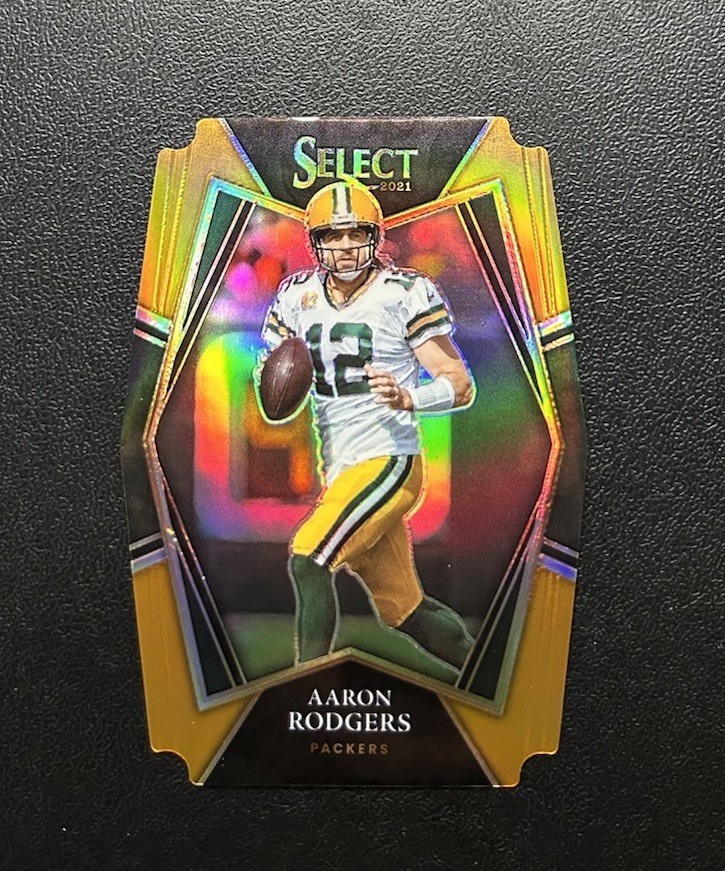 2021 Panini Select Aaron Rodgers Premier Level Orange Die-Cut 136/249 #114