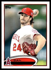 Dan Haren 2012 Topps #601 Los Angeles Angels MLB READ FREE SHIPPING AutographDen