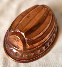 Miedziana forma do pieczenia forma do ciasta forma do budyniu forma galaretowa dekoracja antyk 15 x 20 cm vintage 