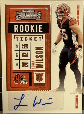 2020 Panini Contenders LOGAN WILSON Rookie Autograph Variation #186 Bengals