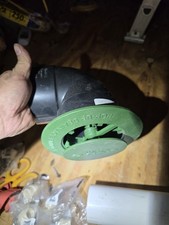 3 inch Pop-Up Drainage Emitter With Elbow for Drain Pipes, Green Plastic *READ..