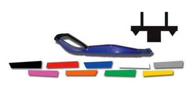 C&A Razor RZ Skis - Black Snowmobile 77020320 4602-0012 150-20050 650009