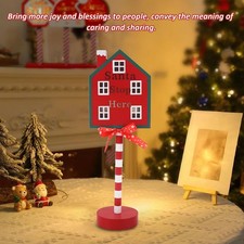 Xmas Santa Stop Here Sign With Led Lights Battery Operated Xmas Stop Sign T TUDA