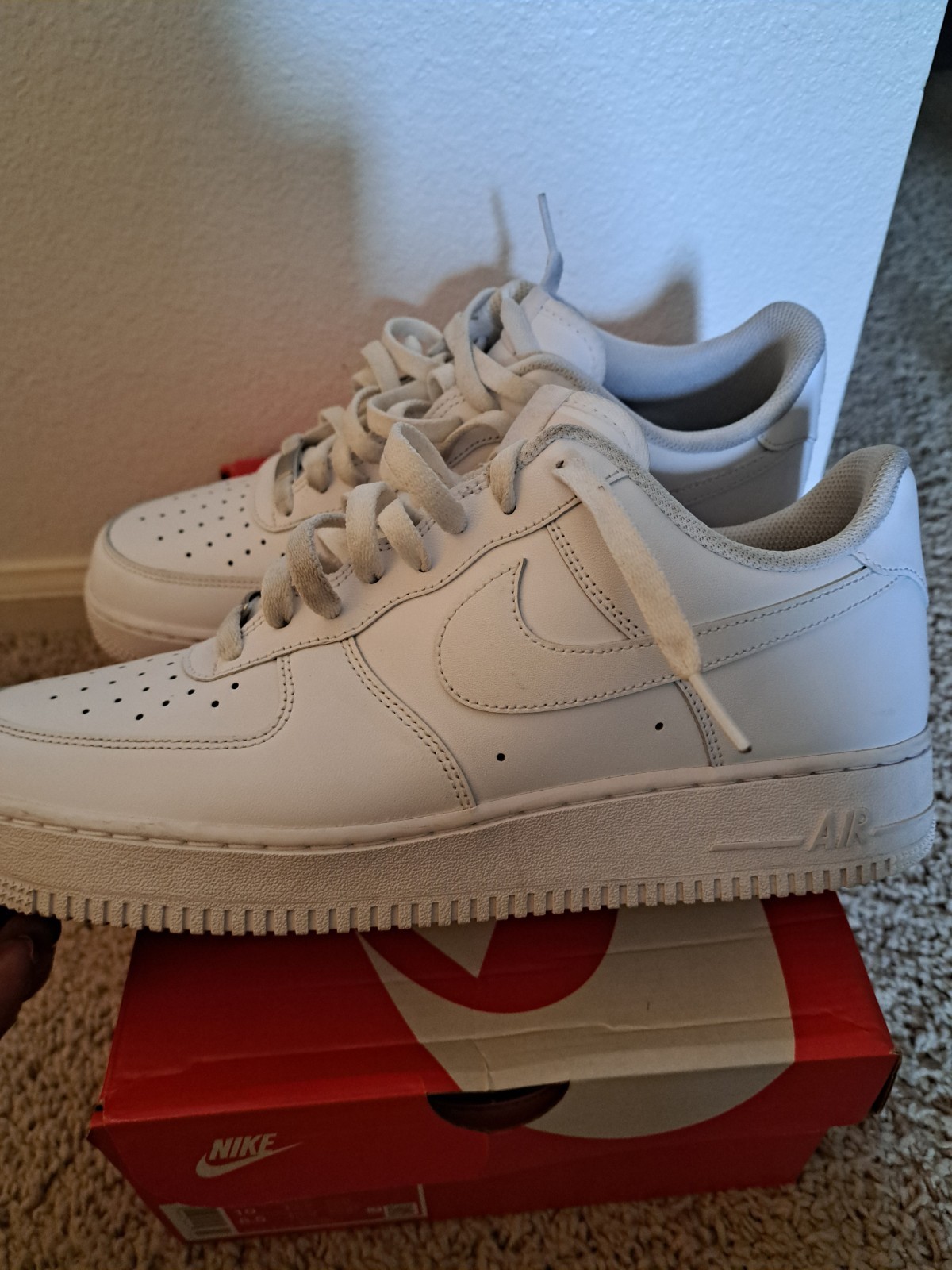 SAOLA Sneakers Nike Airforce 1 uomo taglia 11 bianche usate
