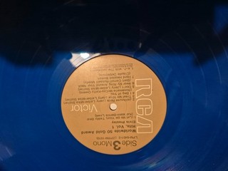 ELVIS SIDE 3/4 RECORD ALBUM BLUE VINYL LP 6401 from set 50 gold hits dede